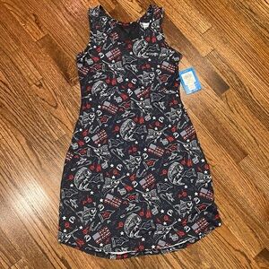 NWT Columbia PFG Omni-freeze dress, Small. Red white and blue Marlin print